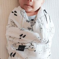 Maccie Bamboo Baby Blanket - Scandi Animals